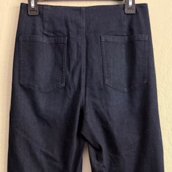 NWT Eileen Fisher darkwash denim trousers  - SZ 2 - Picture 6 of 9